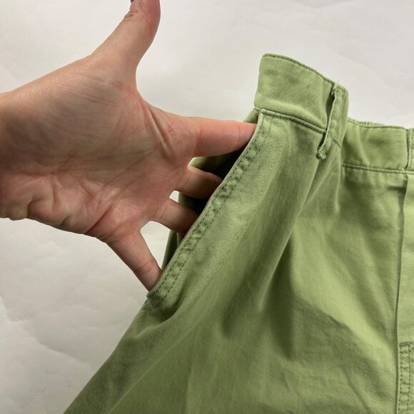 Wild Fable Spring Green Lightweight Canvas Wide Leg Cargo Pant M - Picture 3 of 7